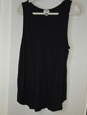 Old Navy Black Ribbed Tank Top
